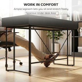 HOMCOM Małe Biurko Komputerowe z 2 Szufladami, Duży Blat Roboczy 120 x 60 x 77 cm, Czarny | Aosom PL