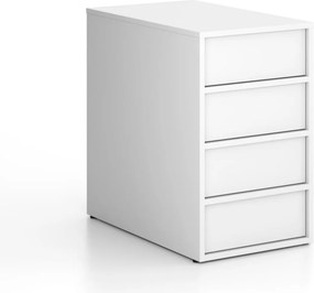 Kontener biurowy FRAME, 428 x 763 x 721 mm, biały