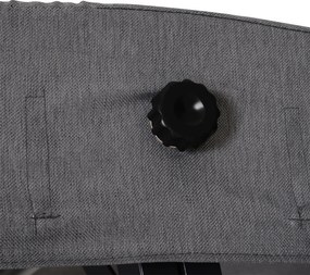 Outsunny Huśtawka Ogrodowa 3-osobowa, w zestawie z poduszkami, odporna na warunki atmosferyczne, 200 cm x 115 cm x 168 cm, Szara