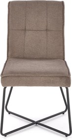 Eleganckie krzesło na metalowym stelażu K534 Halmar