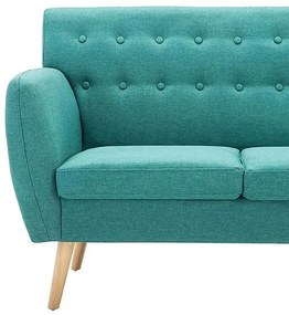 3-osobowa zielona sofa pikowana - Lilia