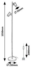 Rabalux 73046 lampa podłogowa Maximilian