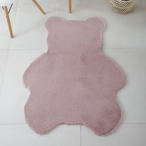 Dywan pluszowy dziecięcy Caty misio różowy 80 cm x 100 cm