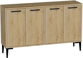 Komoda – szerokość 120 cm – dąb szafirowy – płyta wiórowa pokryta melaminą