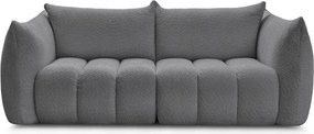 Szara sofa z materiału bouclé 234 cm Azra – Bobochic Paris