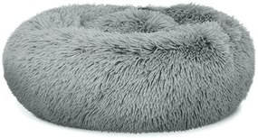 Pluszowe legowisko dla psów 40 cm jasnoszare