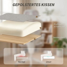 HOMCOM Fotel biurowy, ergonomiczne krzesło biurowe z podnóżkiem, funkcją kołysania, podłokietnikami, siatka, szary | Aosom PL