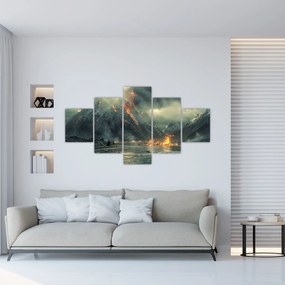 Obraz - Erupcja wulkanu (125x70 cm)