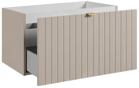 Szafka pod umywalkę HARMO 80 cm kaszmir półmat KROFAM