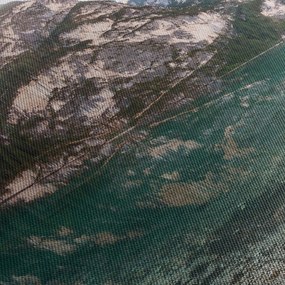 Obraz górskiego jeziora (170x50 cm)