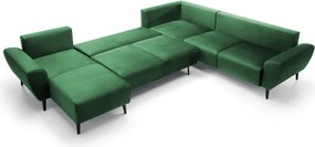 Narożnik BOSCO XL zestaw z elektryczną funkcją regulacji tkanina Monolith 37 Zielony WERSAL