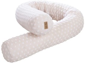 Beżowy ochraniacz do łóżeczka z mieszanki bawełny 170 cm Frosty Almond – Roba
