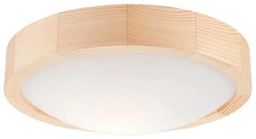 Plafon NATURAL SLIM 1xE27/60W/230V ø 27 cm sosna