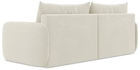 Kremowa rozkładana/ze schowkiem sofa 238 cm Kalena – Makamii