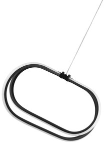 Czarna metalowa lampa wisząca LED ø 42 cm Loca – Squid Lighting