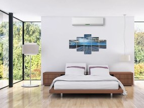 Obraz drogi podczas burzy (125x70 cm)