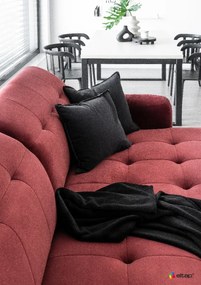 Narożnik z funkcją spania LORELLE VELVET szary lewy ELTAP
