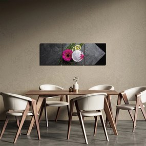 Obraz  - Noc w Bangkoku (z zegarem) (90x30 cm)