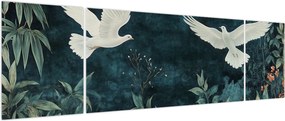 Obraz - Dwa gołębie (170x50 cm)
