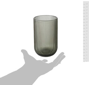Szklanka do wody RIGANO, ryflowane szkło, 320 ml