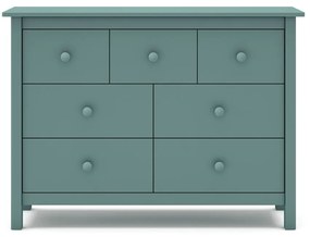 Morska niska komoda dziecięca z drewna sosnowego 110x80 cm Max – Marckeric