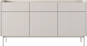 Komoda: 3 szuflady, 3 drzwi, kaszmir, 153 x 82,2 x 38 cm