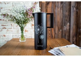 Czarny termos 1 l Corto – Vialli Design