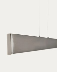 Lampa wisząca LED w kolorze srebra z metalowym kloszem Boadella – Kave Home