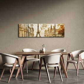 Obraz - Zabytki Paryża (170x50 cm)