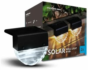 Modee LED + RGB Solarna lampa ścienna LED  ML-WS109, 2 szt.