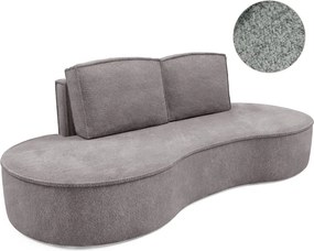 Sofa MOLLY z funkcja spania i pojemnikiem SZARY JEDWAB ABRIAMO 07