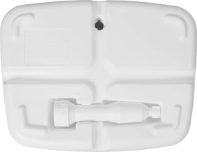 Derby Stojak na parasol balkonowy 17 l - biały plastik