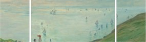 Obraz - Henri Fantin-Latour, Cliffs at Pourville, reprodukcje (170x50 cm)