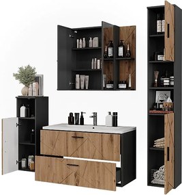 Zestaw mebli łazienkowych antracyt 100x44.6x57 irma