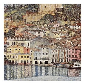 Reprodukcja obrazu Gustava Klimta – Malcesine on Lake Garda, 60x60 cm