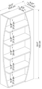 Biblioteczka Selge Atlantic Pine