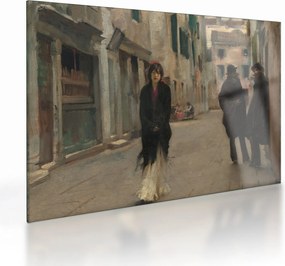 Obraz na szkle - John Singer Sargent, Street in Venice, reprodukcje (70x50 cm)