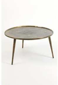 Metalowy okrągły stolik w kolorze brązu ø 67,5 cm Babina – Light &amp; Living