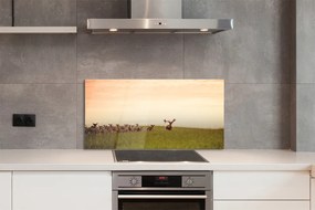 Panel nad Blat Kuchenny Stado Jeleni o Poranku