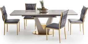 Rozkładany stół z nogą w kształcie litery V Valentino