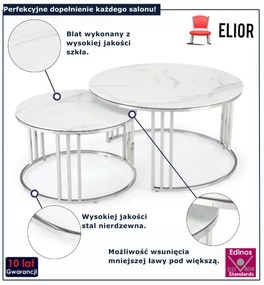 Nowoczesny komplet ław do salonu M8-G67