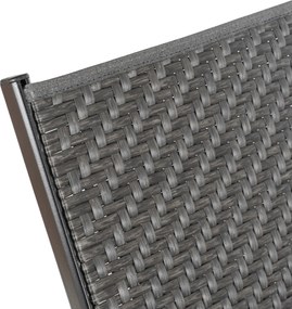 Leżak Ogrodowy ROULE Technorattan Czarny