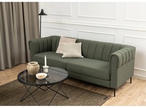 Czarny stolik ze szklanym blatem ø 80 cm Cuxton – Actona