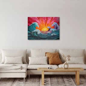 Obraz - Mozaika fal (70x50 cm)