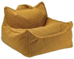 Brązowy dziecięcy worek do siedzenia z materiału bouclé Chair – Wigiwama