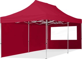TOOLPORT 3x6 m Namiot Ekspresowy, ECONOMY Alu 32mm, ze ścianami bocznymi, okna panoramiczne, czerwony - (59152)