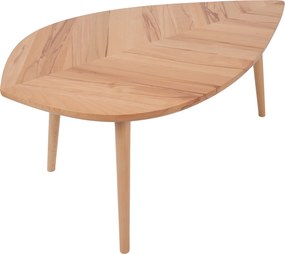 Drewniany stolik kawowy P2 liść duży 110 cm buk twardzielowy
