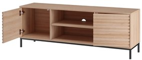 Szafka pod TV w dekorze dębu w naturalnym kolorze 140x50 cm Celine – Støraa