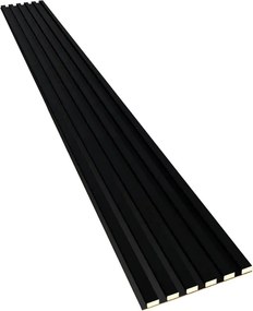 Akustyczne panele lamelowe 2 szt. czarny mat E5-B03