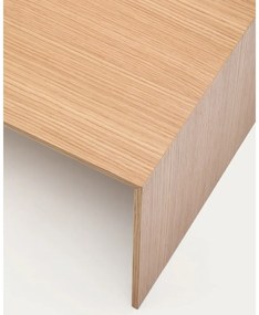 Stolik w dekorze dębu w jasnym naturalnym kolorze 70x140 cm Litto – Kave Home
